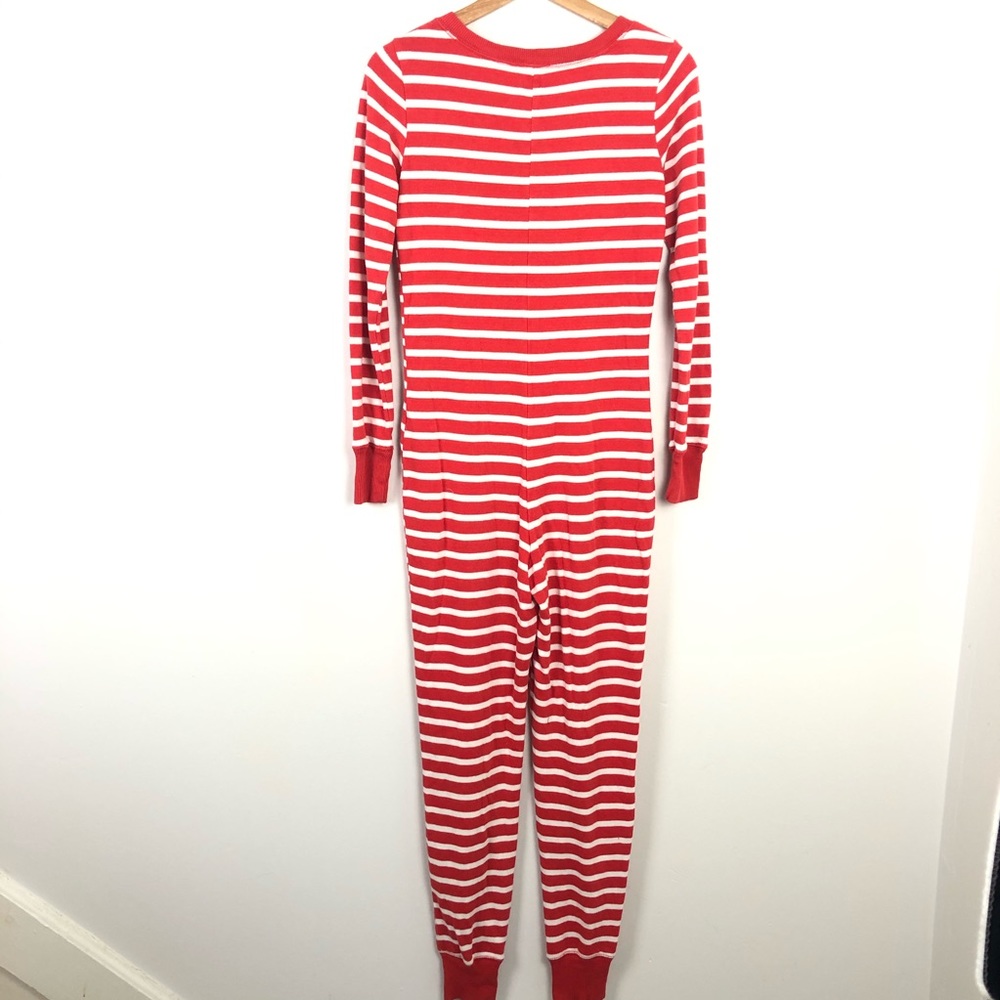 Aerie Onesie Red White Striped Pajamas Small - Picture 5 of 5